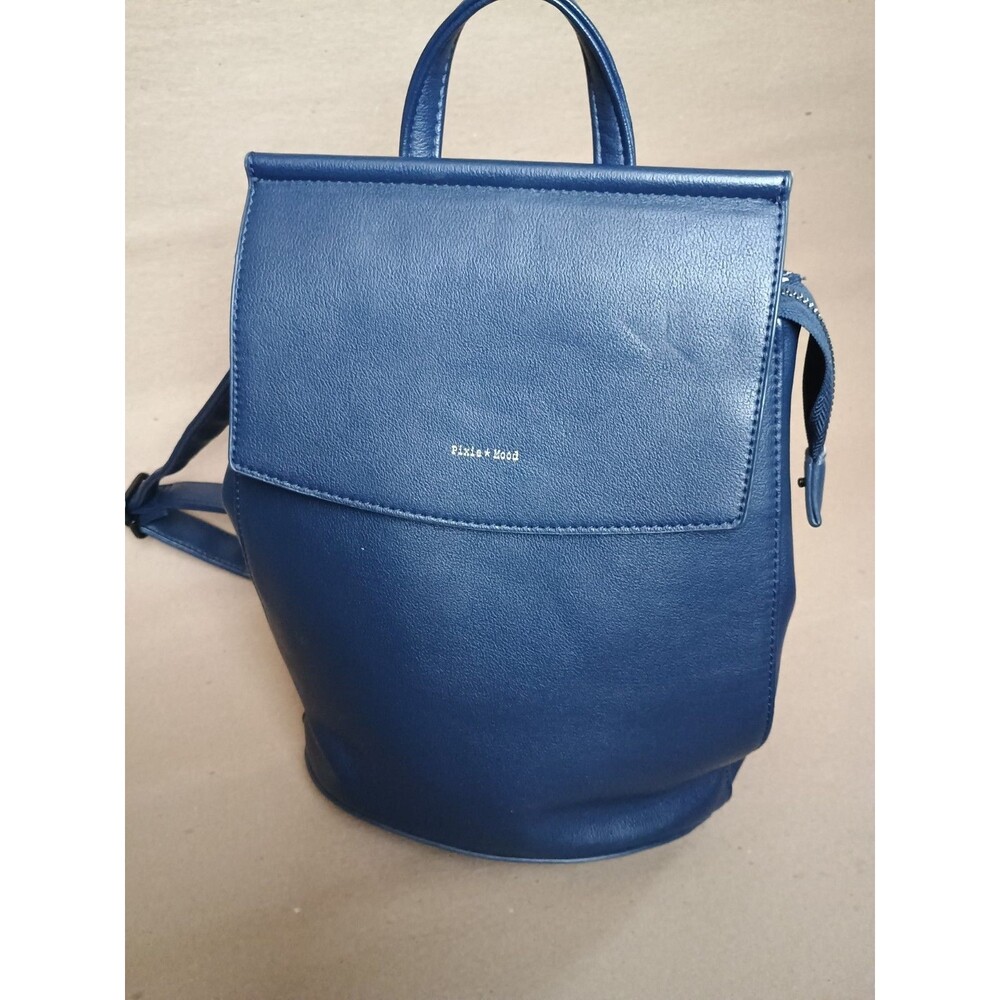 Pixie Mood Mini Convertible Kim Backpack Vegan Leather - Blue Purse